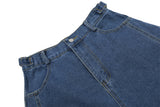 High Street Wide-Leg Denim Short