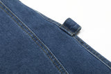 High Street Wide-Leg Denim Short