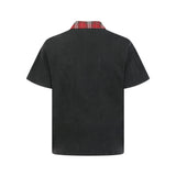 Casual Plaid Summer Half-Zip Polo T-Shirt