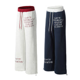 Vibrant Color Matching Loose Wide-Leg Pants