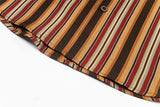 Vertical Stripe Retro Loose Summer Shirt