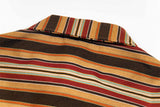 Vertical Stripe Retro Loose Summer Shirt
