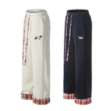 Trendy American Style Contrast Stitching Pants