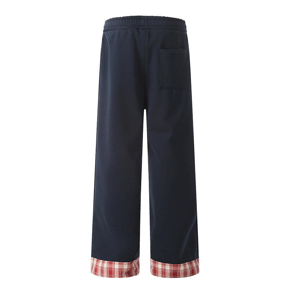 Trendy American Style Contrast Stitching Pants