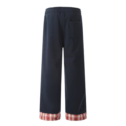 Trendy American Style Contrast Stitching Pants