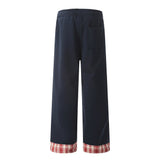 Trendy American Style Contrast Stitching Pants
