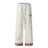 Trendy American Style Contrast Stitching Pants
