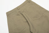 Solid Color Pleated Wide Leg Short