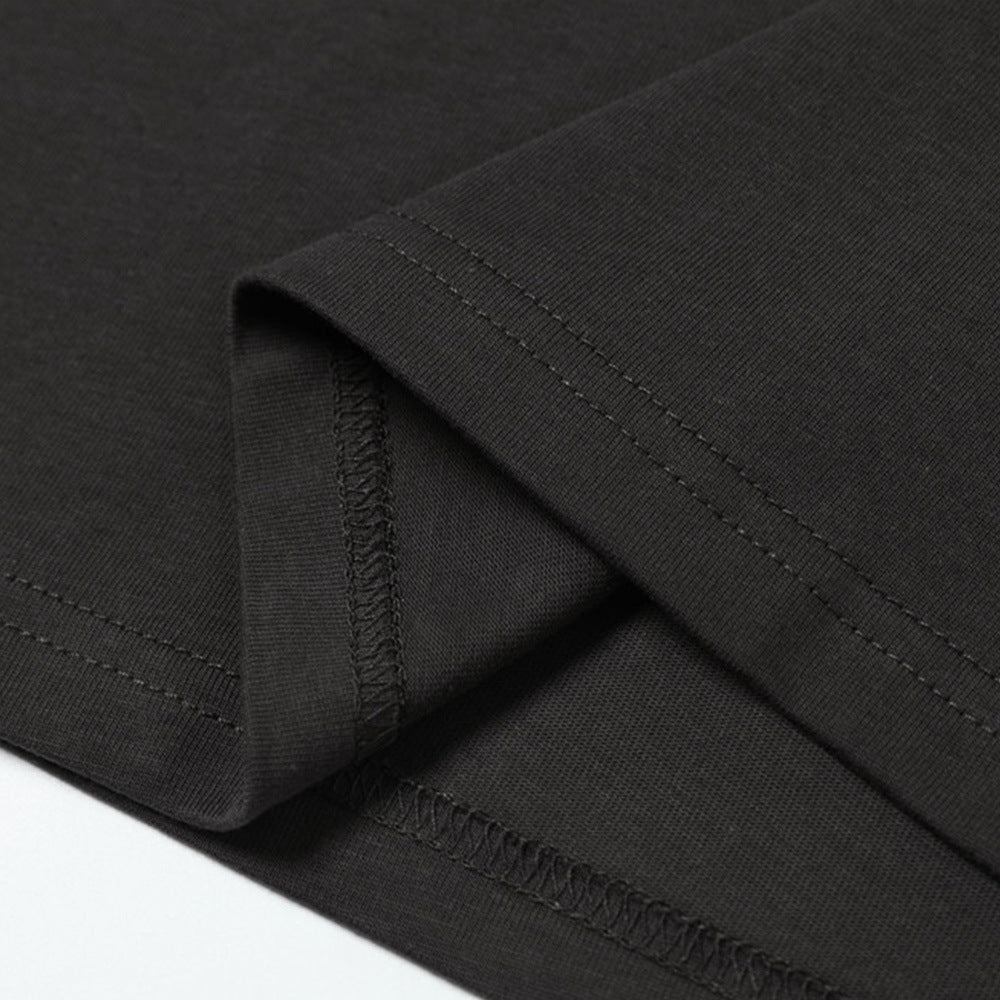 Solid Color V-Neck Mens T-Shirt