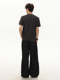 Solid Color V-Neck Mens T-Shirt