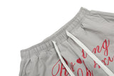 Wide Leg Drawstring Pleated Casual Pants