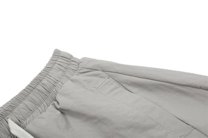 Wide Leg Drawstring Pleated Casual Pants