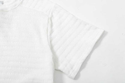 Solid Color Loose Fit Casual T-Shirt