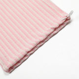 Vertical Stripe Casual Straight Drawstring Pants