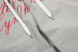 Wide Leg Drawstring Pleated Casual Pants