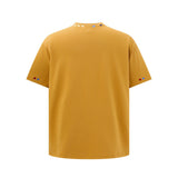 Color Block Embroidered Trendy Crewneck T-Shirt