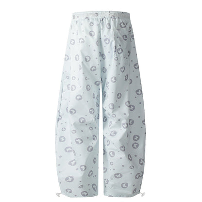 Butterfly Dot Print Casual Loose Pants