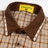 Loose Fun Cartoon Bear Plaid Shirt