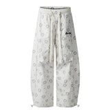 Butterfly Dot Print Casual Loose Pants