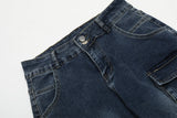 Multi Pocket Wide Leg Denim