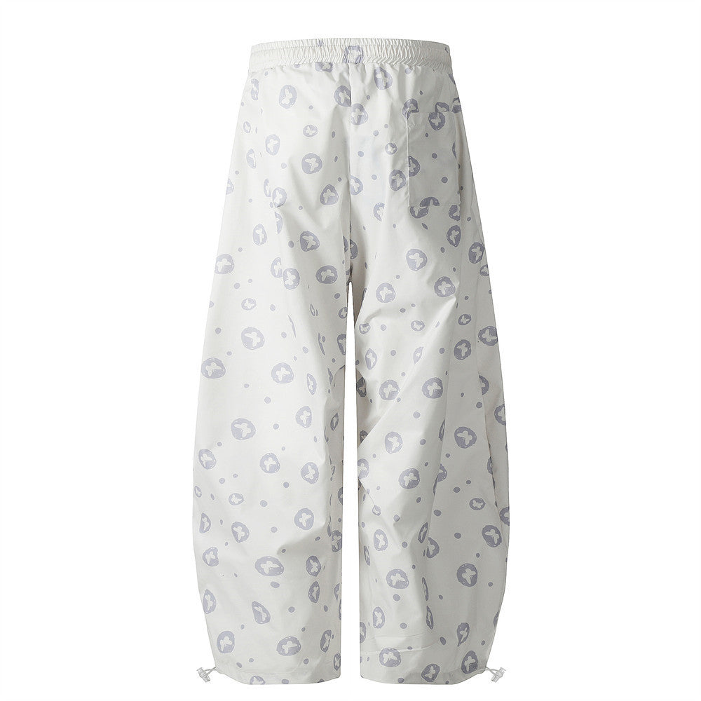 Butterfly Dot Print Casual Loose Pants