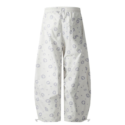 Butterfly Dot Print Casual Loose Pants