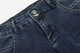 Multi Pocket Wide Leg Denim