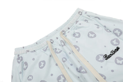 Butterfly Dot Print Casual Loose Pants