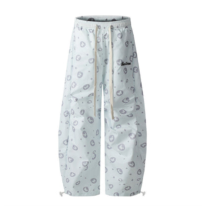 Butterfly Dot Print Casual Loose Pants