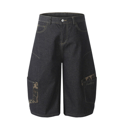 Leopard Print Wide Leg Jorts