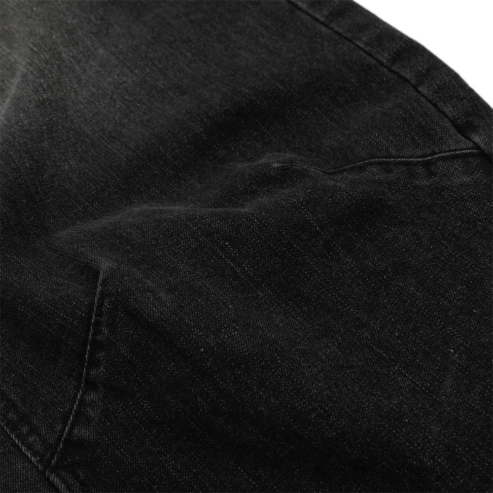Retro Denim Scimitar Wide Leg Jeans