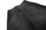 Retro Denim Scimitar Wide Leg Jeans