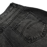 Retro Denim Scimitar Wide Leg Jeans