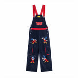 Colorblock Corduroy Strap Pants