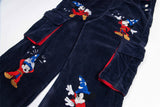 Colorblock Corduroy Strap Pants