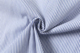 Abstract Figure Print Vertical Stripe Shirt
