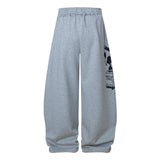 Gothing Street Character Print Wide Leg Sweatpants