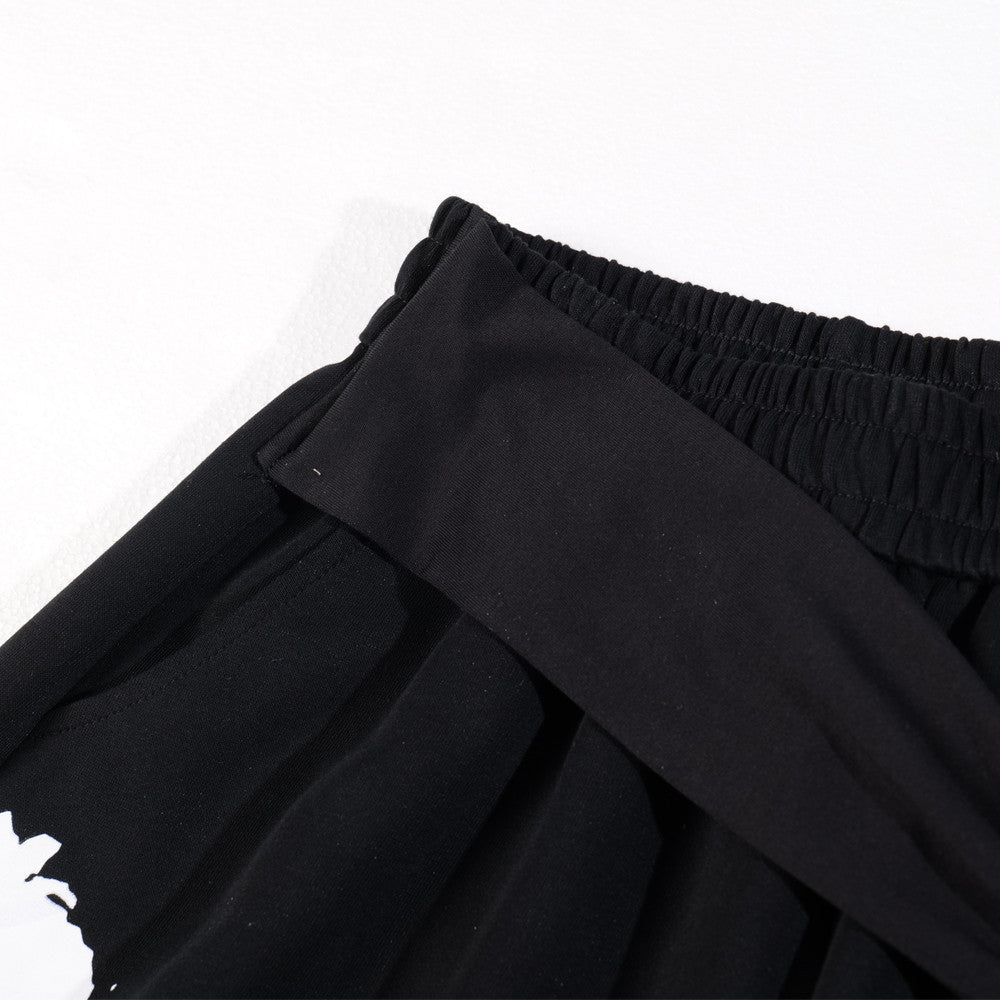 Gothing Street Character Print Wide Leg Sweatpants