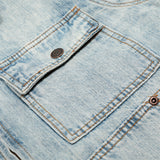 Punk Washed Loose Fit Denim Jacket
