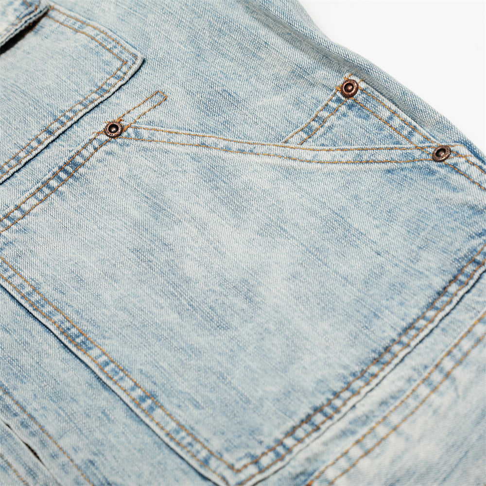 Punk Washed Loose Fit Denim Jacket