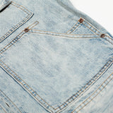 Punk Washed Loose Fit Denim Jacket