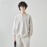 Flattering Stylish Oversized Half-Zip Casual Sweater