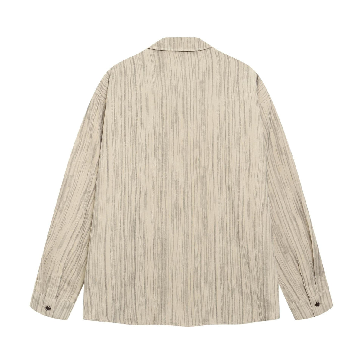 Whimsical Bear Embroidered Striped Long Sleeve Shirt