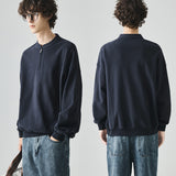 Flattering Stylish Oversized Half-Zip Casual Sweater