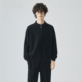 Flattering Stylish Oversized Half-Zip Casual Sweater