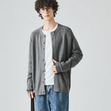 Korean Style Hip Hop Loose Fit Vintage Knit Cardigan