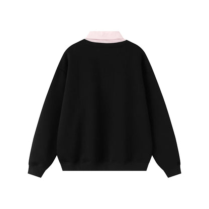Stylish Vintage Detachable Collar Casual Sweater