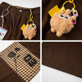 Embroidered Plush Toy Ornament  Straight Pants