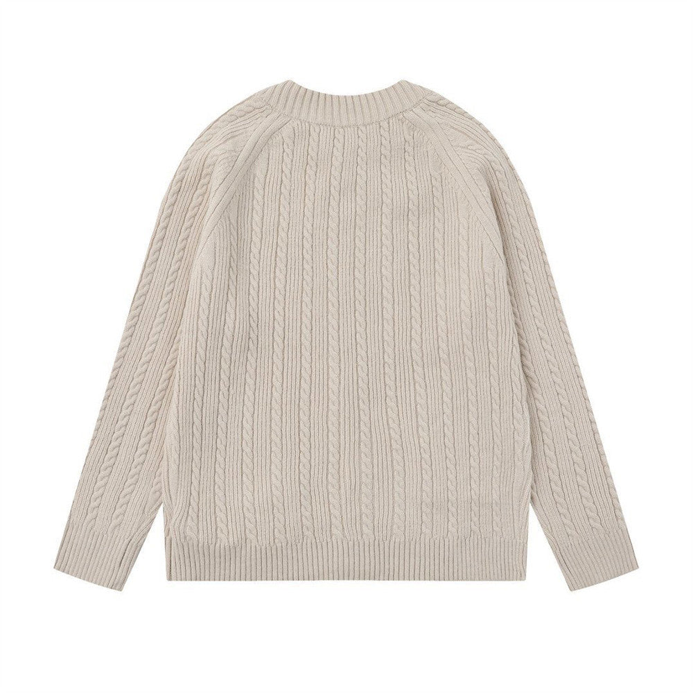 Y2K Trendy Cozy Zip-Up Long Sleeve Sweater