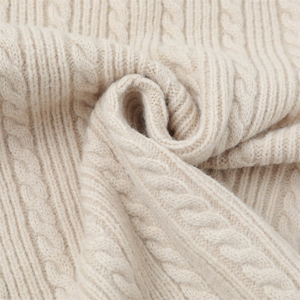 Y2K Trendy Cozy Zip-Up Long Sleeve Sweater